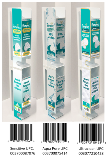 Picture of Pampers Jumbo Gravity Racks aka Digital Racks