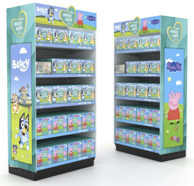 Picture of Pampers Bluey & Peppa Pig Endcap Kit