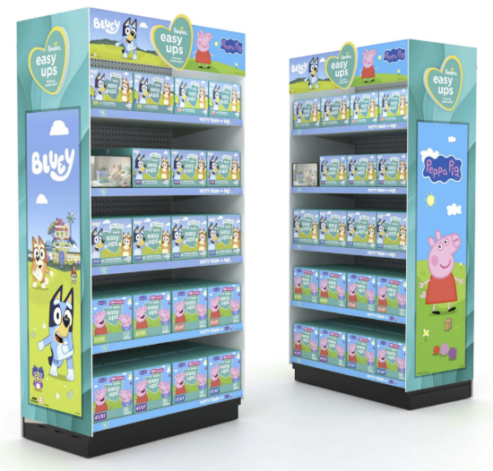 Picture of Pampers Bluey & Peppa Pig Endcap Kit